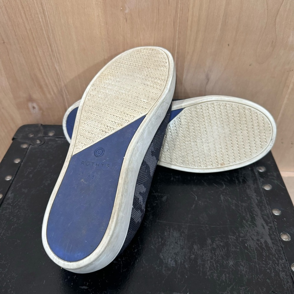 Rothy’s The Orginal Slip On Sneaker Size 8.5 Navy Camo - Picture 14 of 15